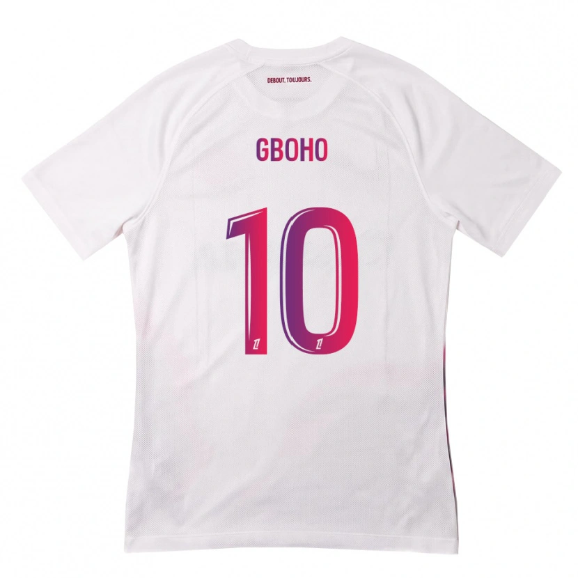 Danxen Homem Camisola Yann Gboho #10 Branco Rosa Roxo Alternativa 2026/27 Camisa Brasil