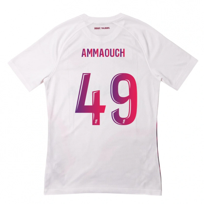 Danxen Homem Camisola Aymen Amaaouch #49 Branco Rosa Roxo Alternativa 2026/27 Camisa Brasil