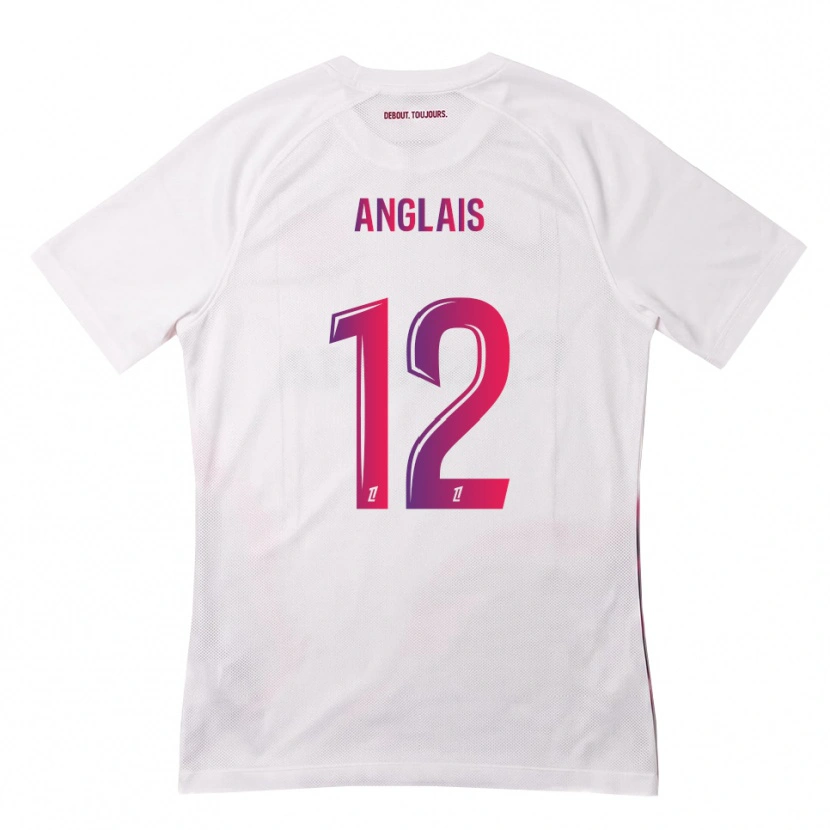 Danxen Homem Camisola Anaëlle Anglais #12 Branco Rosa Roxo Alternativa 2026/27 Camisa Brasil