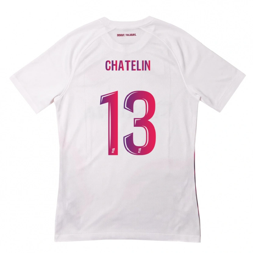 Danxen Homem Camisola Delphin Chatelin #13 Branco Rosa Roxo Alternativa 2026/27 Camisa Brasil