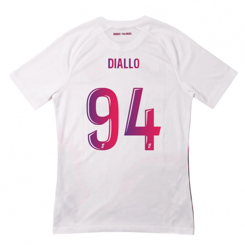 Danxen Homem Camisola Ismaïl Diallo #94 Branco Rosa Roxo Alternativa 2026/27 Camisa Brasil