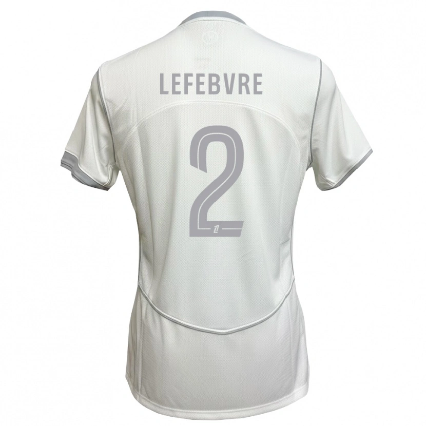 Danxen Homem Camisola Théo Lefebvre #2 Cinza Branco Alternativa 2026/27 Camisa Brasil