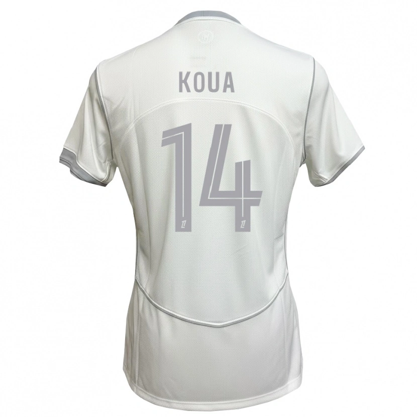 Danxen Homem Camisola Moran Koua #14 Cinza Branco Alternativa 2026/27 Camisa Brasil
