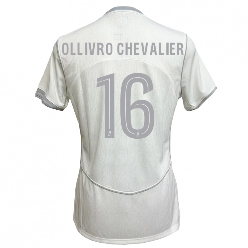 Danxen Homem Camisola Sacha Ollivro Chevalier #16 Cinza Branco Alternativa 2026/27 Camisa Brasil