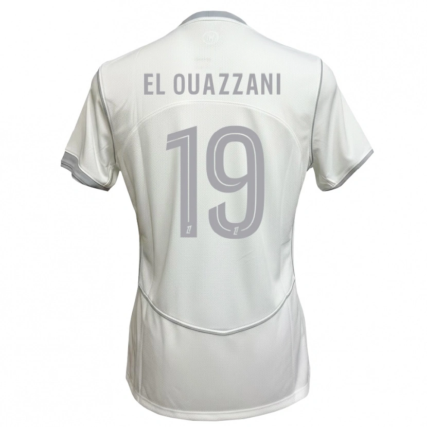 Danxen Homem Camisola Amine El Ouazzani #19 Cinza Branco Alternativa 2026/27 Camisa Brasil