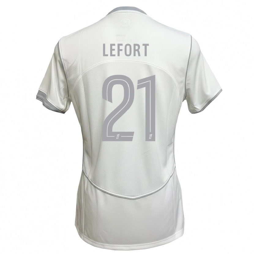 Danxen Homem Camisola Jordan Lefort #21 Cinza Branco Alternativa 2026/27 Camisa Brasil