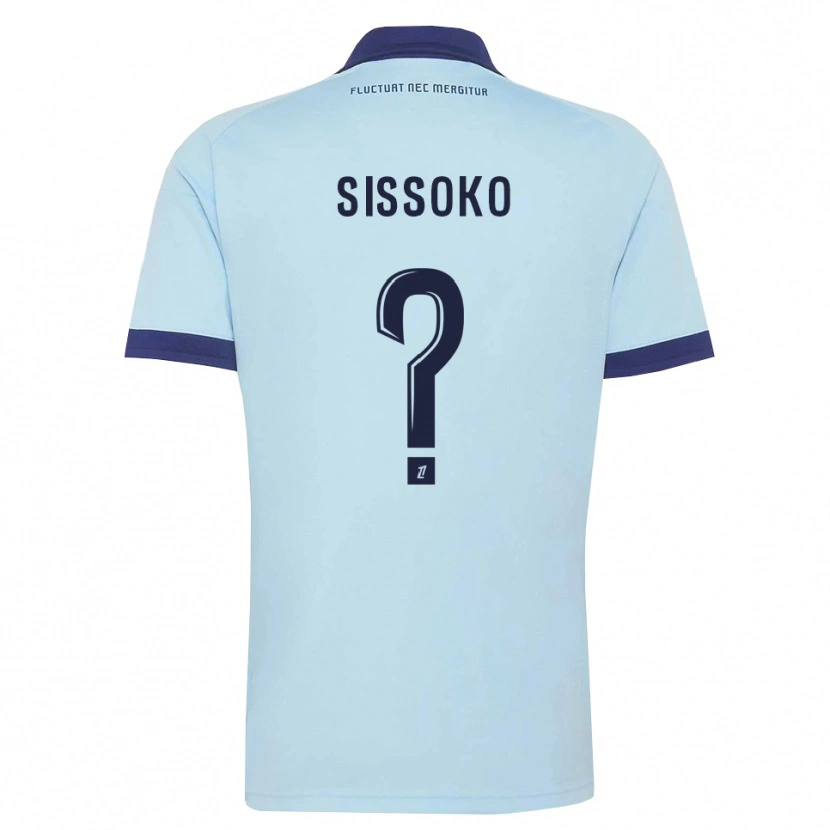 Danxen Homem Camisola Omar Sissoko #0 Azul Centáurea Preto Alternativa 2026/27 Camisa Brasil