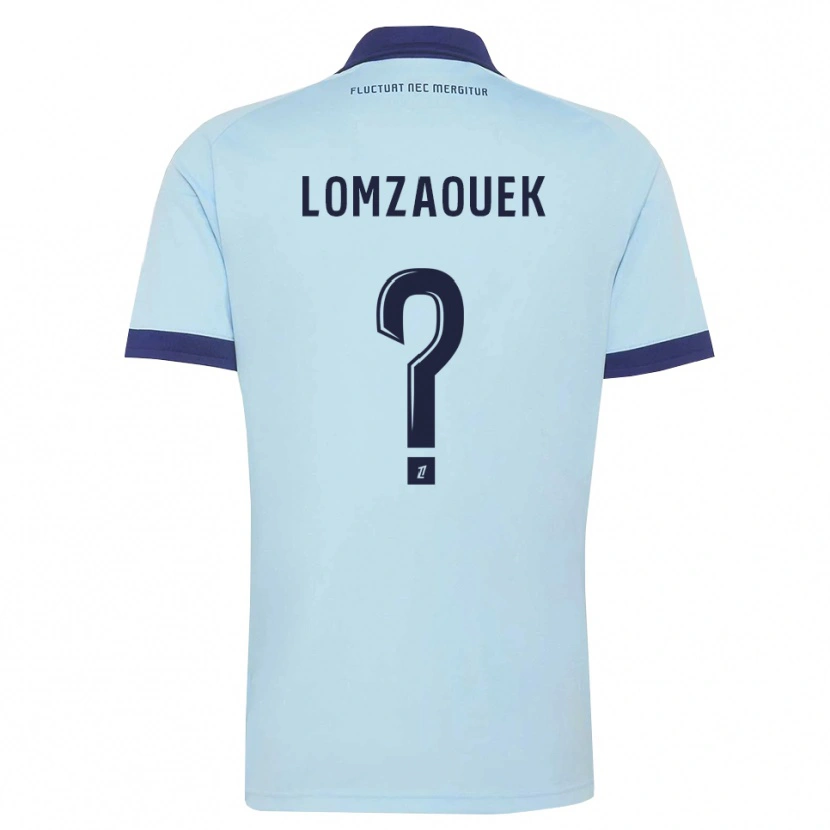 Danxen Homem Camisola Shahine Lomzaouek #0 Azul Centáurea Preto Alternativa 2026/27 Camisa Brasil