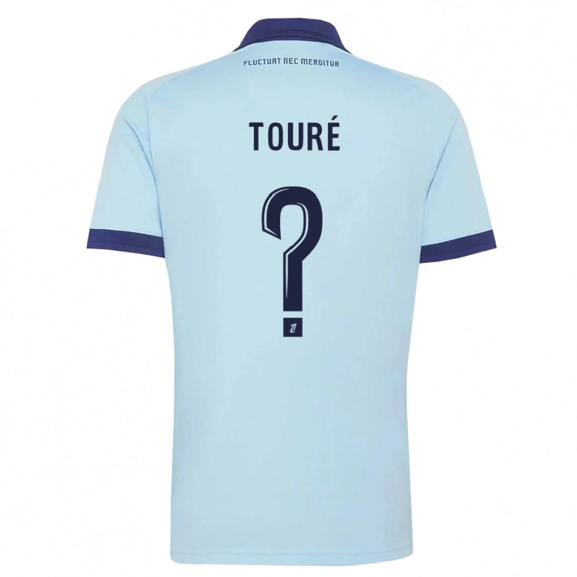 Danxen Homem Camisola Kaïs Touré #0 Azul Centáurea Preto Alternativa 2026/27 Camisa Brasil
