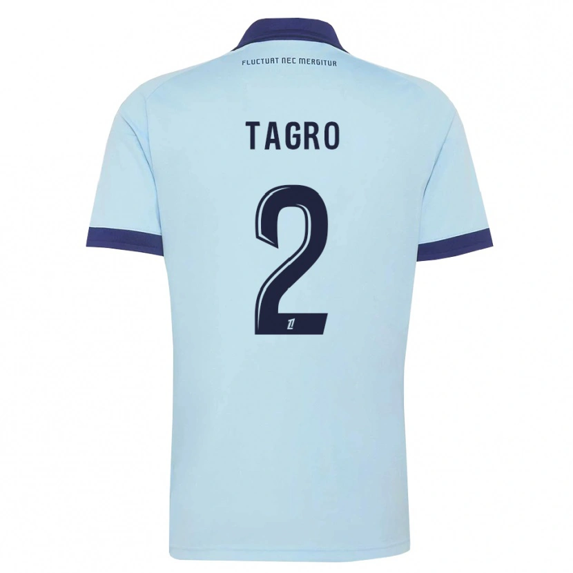 Danxen Homem Camisola Lucas Tagro #2 Azul Centáurea Preto Alternativa 2026/27 Camisa Brasil