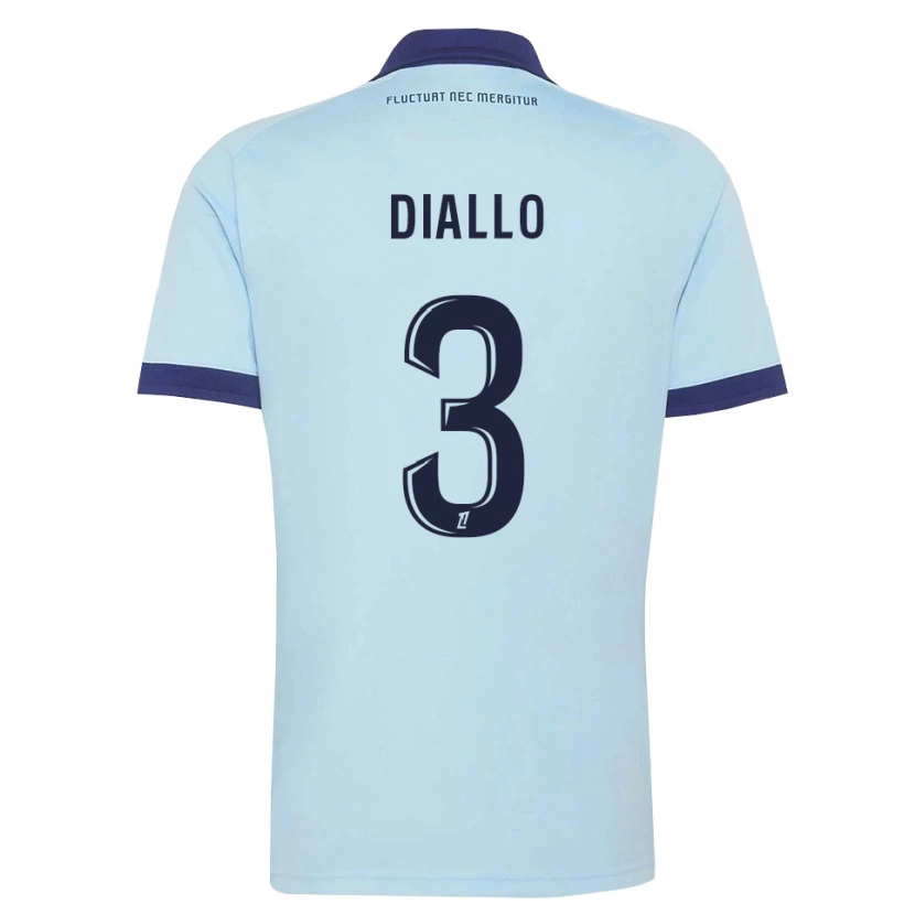 Danxen Homem Camisola Ibrahim Diallo #3 Azul Centáurea Preto Alternativa 2026/27 Camisa Brasil