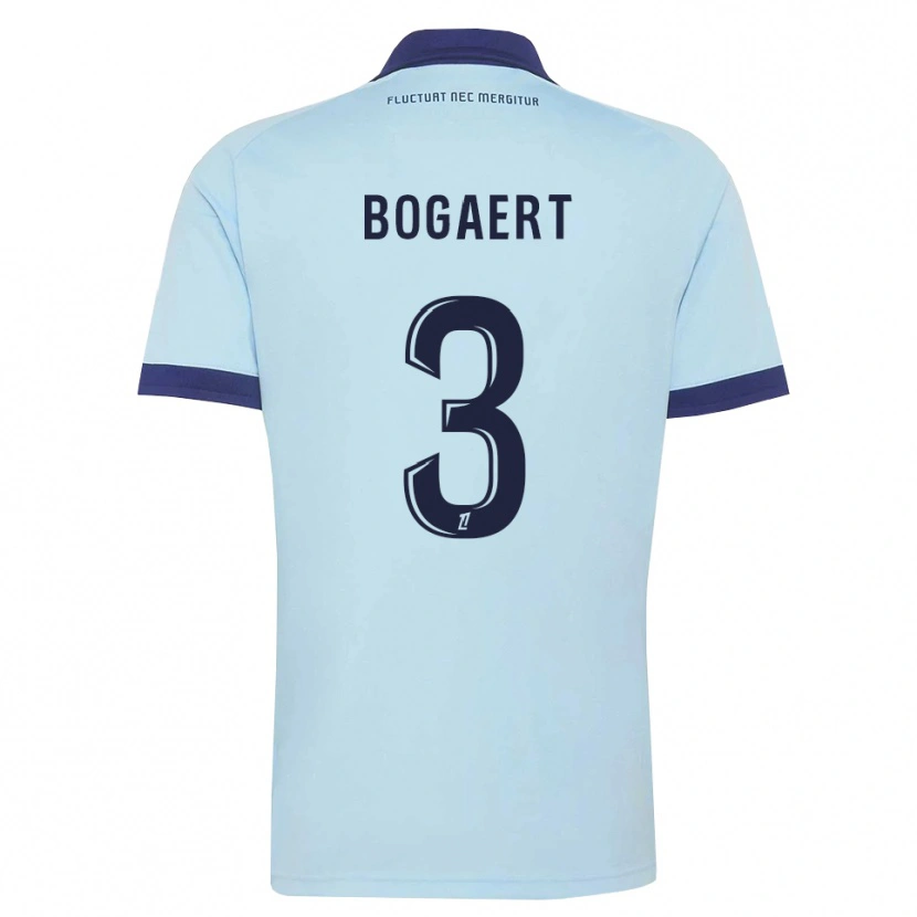 Danxen Homem Camisola Lou Bogaert #3 Azul Centáurea Preto Alternativa 2026/27 Camisa Brasil