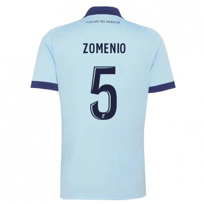 Danxen Homem Camisola Paco Zomenio #5 Azul Centáurea Preto Alternativa 2026/27 Camisa Brasil