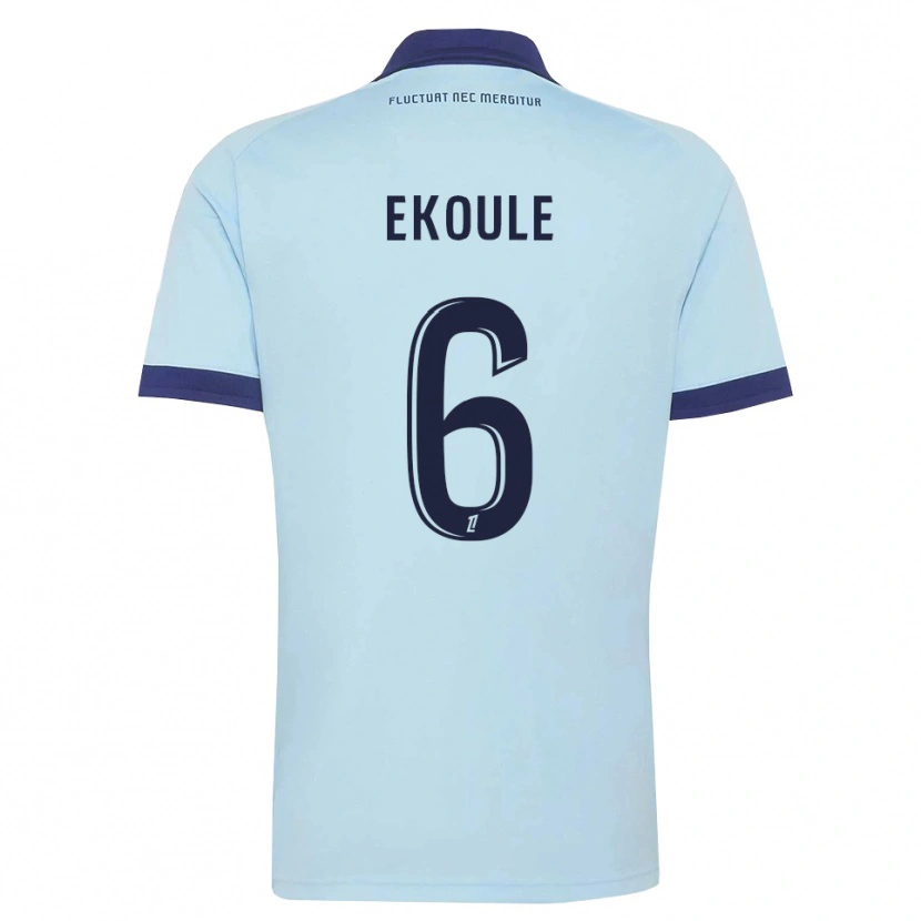 Danxen Homem Camisola Lionel Ekoule #6 Azul Centáurea Preto Alternativa 2026/27 Camisa Brasil