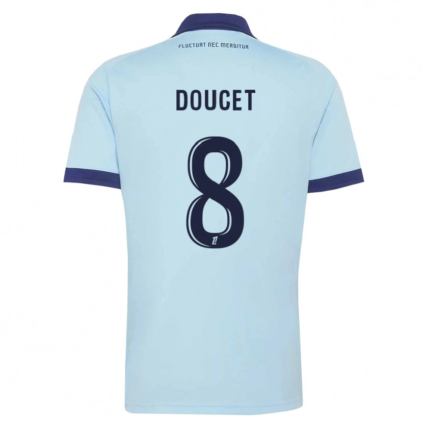 Danxen Homem Camisola Lohann Doucet #8 Azul Centáurea Preto Alternativa 2026/27 Camisa Brasil