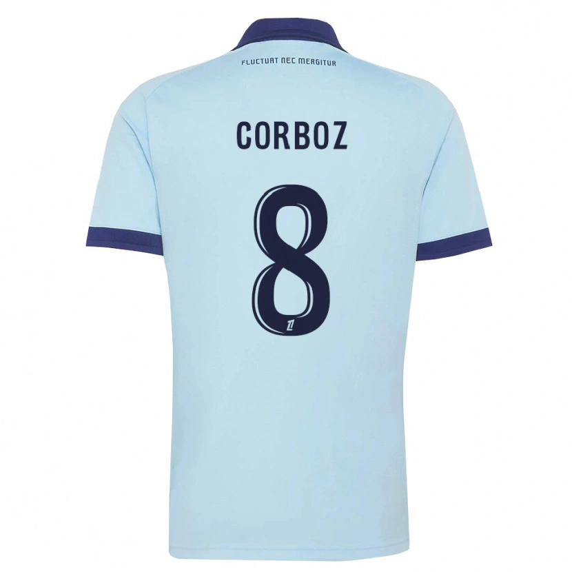 Danxen Homem Camisola Daphné Corboz #8 Azul Centáurea Preto Alternativa 2026/27 Camisa Brasil