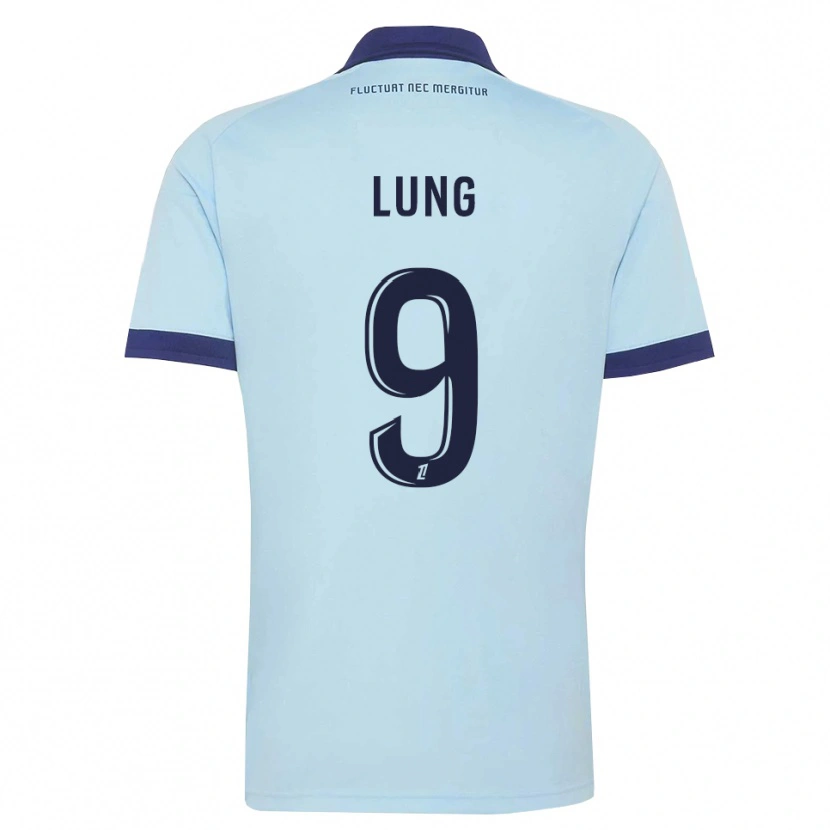 Danxen Homem Camisola Nelson Lung #9 Azul Centáurea Preto Alternativa 2026/27 Camisa Brasil