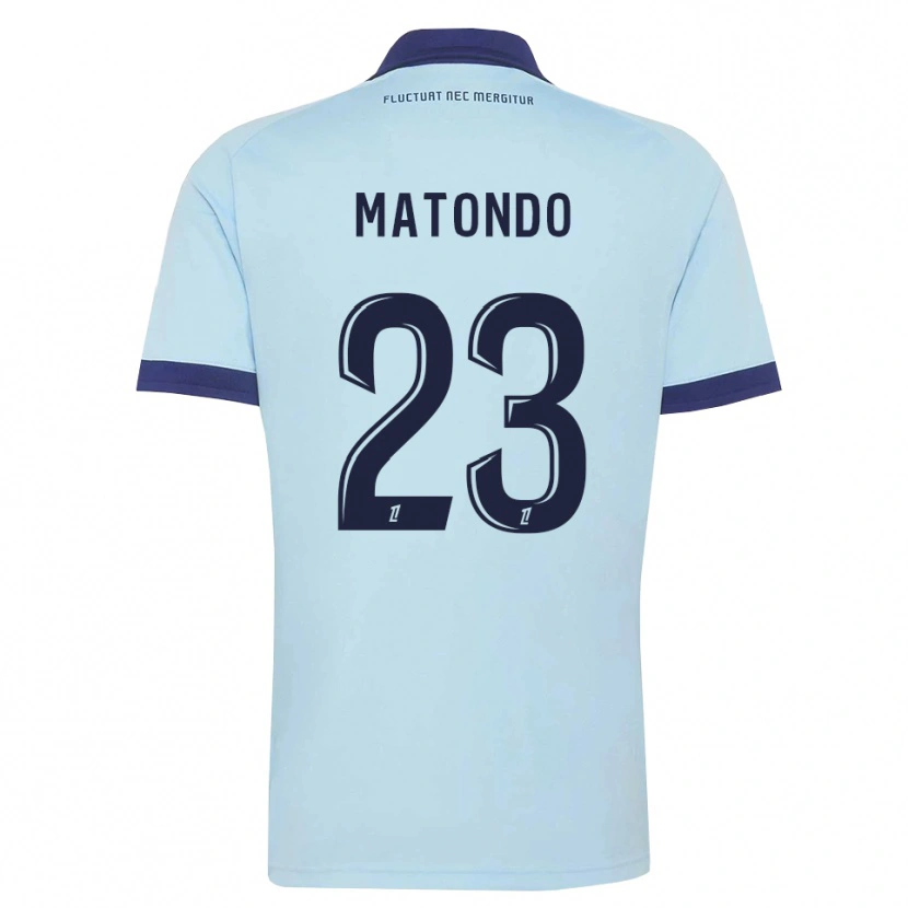 Danxen Homem Camisola Rudy Matondo #23 Azul Centáurea Preto Alternativa 2026/27 Camisa Brasil