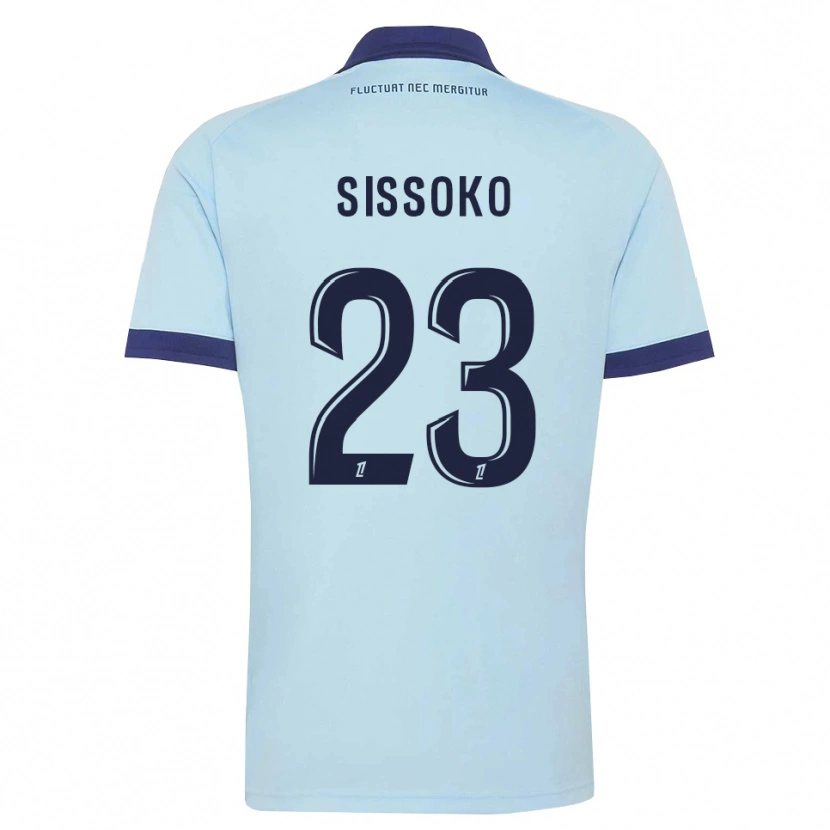 Danxen Homem Camisola Teninsoun Sissoko #23 Azul Centáurea Preto Alternativa 2026/27 Camisa Brasil