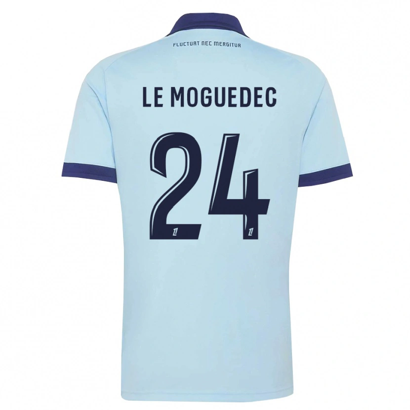 Danxen Homem Camisola Anaële Le Moguedec #24 Azul Centáurea Preto Alternativa 2026/27 Camisa Brasil