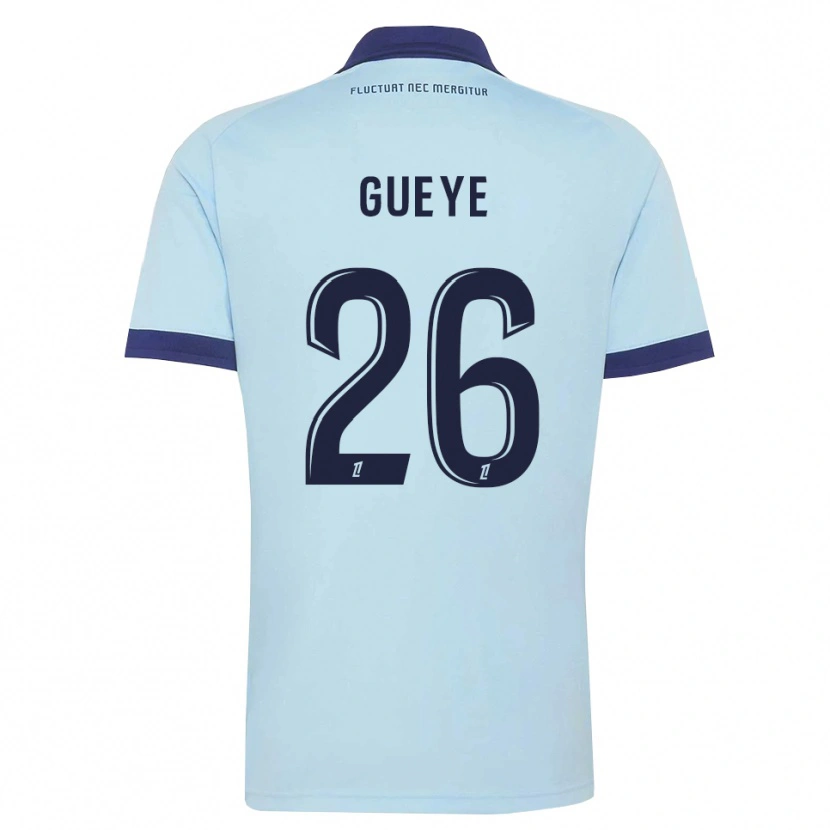 Danxen Homem Camisola Lamine Gueye #26 Azul Centáurea Preto Alternativa 2026/27 Camisa Brasil