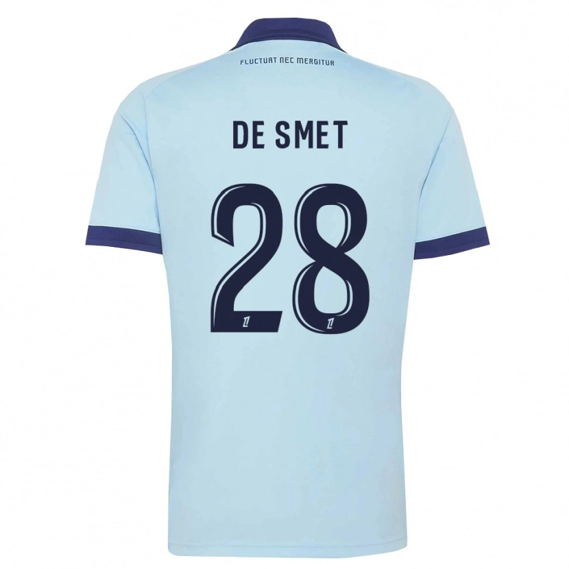 Danxen Homem Camisola Thibault De Smet #28 Azul Centáurea Preto Alternativa 2026/27 Camisa Brasil