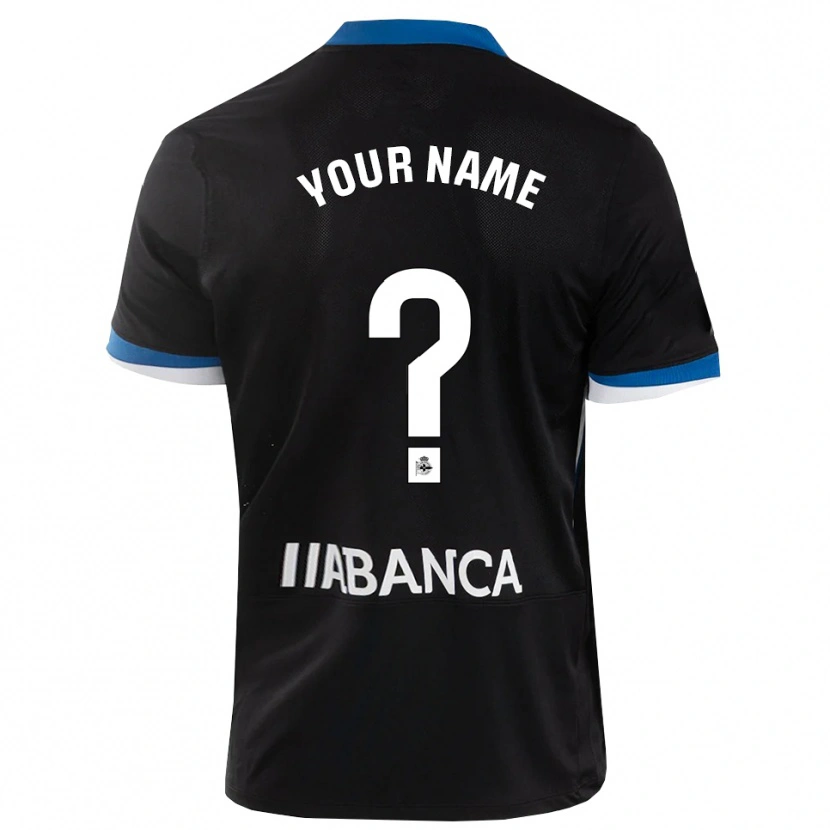 Danxen Homem Camisola Seu Nome #0 Preto Branco Azul Alternativa 2026/27 Camisa Brasil