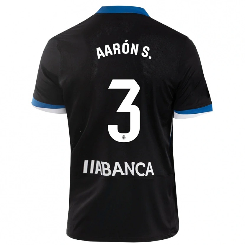 Danxen Homem Camisola Aarón Sánchez #3 Preto Branco Azul Alternativa 2026/27 Camisa Brasil