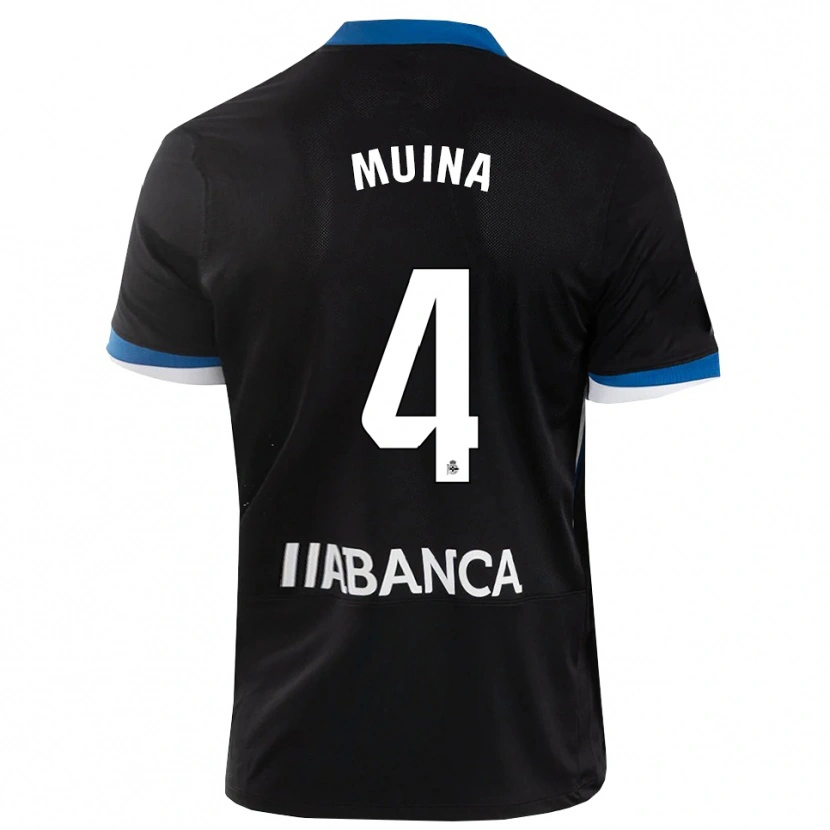 Danxen Homem Camisola Henar Muiña #4 Preto Branco Azul Alternativa 2026/27 Camisa Brasil