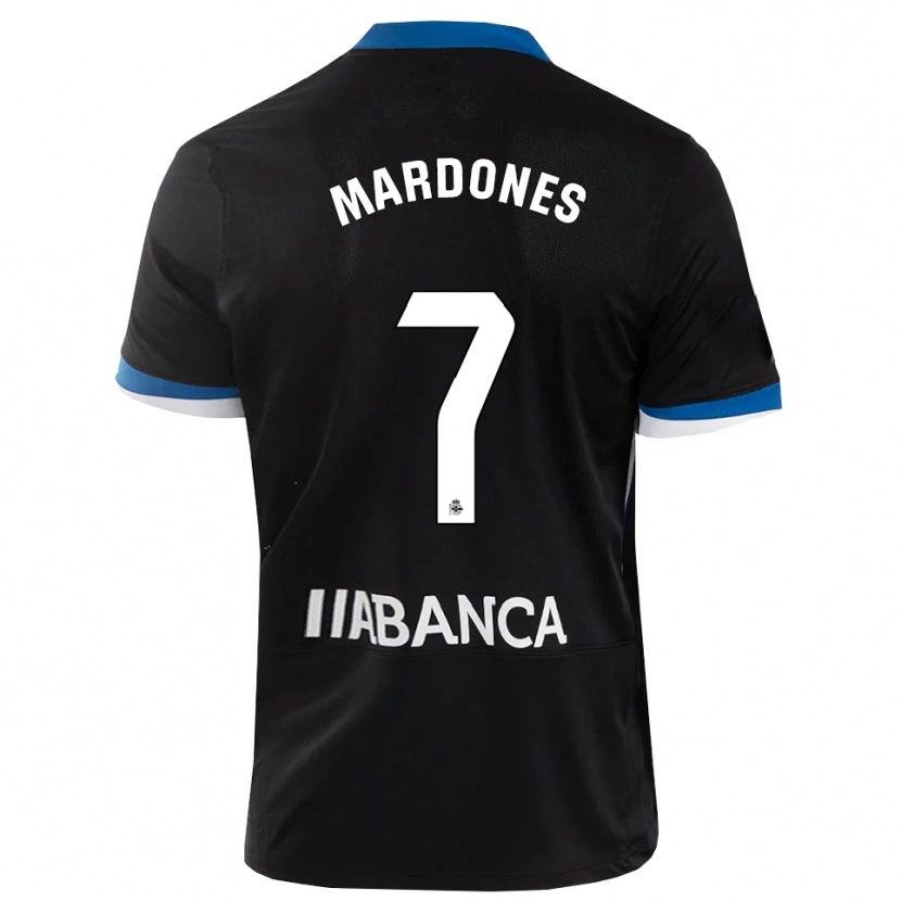 Danxen Homem Camisola Alvaro Mardones #7 Preto Branco Azul Alternativa 2026/27 Camisa Brasil
