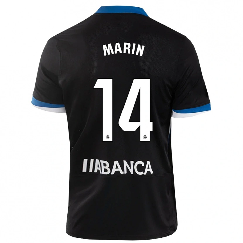 Danxen Homem Camisola Ainhoa Marín #14 Preto Branco Azul Alternativa 2026/27 Camisa Brasil