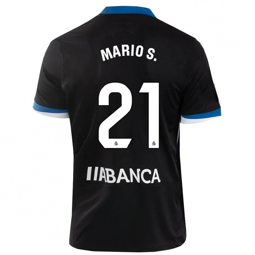 Danxen Homem Camisola Mario Soriano #21 Preto Branco Azul Alternativa 2026/27 Camisa Brasil