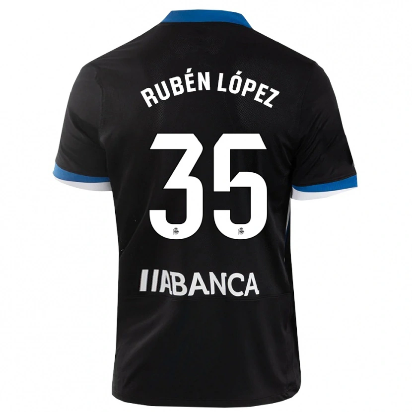Danxen Homem Camisola Rubén López #35 Preto Branco Azul Alternativa 2026/27 Camisa Brasil