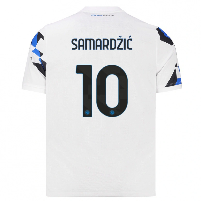 Danxen Homem Camisola Lazar Samardžić #10 Branco Vermelho Azul Alternativa 2026/27 Camisa Brasil