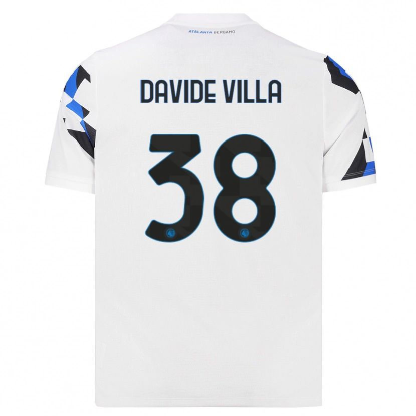 Danxen Homem Camisola Matteo Davide Villa #38 Branco Vermelho Azul Alternativa 2026/27 Camisa Brasil