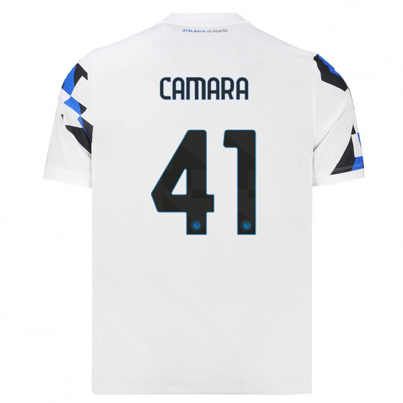 Danxen Homem Camisola Ibrahima Camara #41 Branco Vermelho Azul Alternativa 2026/27 Camisa Brasil