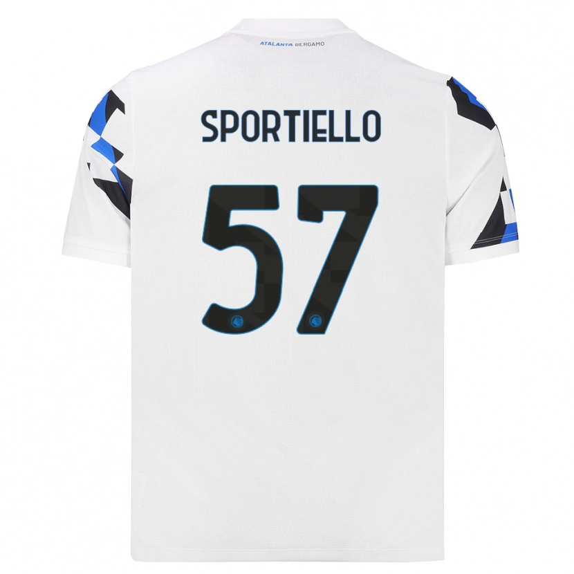 Danxen Homem Camisola Marco Sportiello #57 Branco Vermelho Azul Alternativa 2026/27 Camisa Brasil