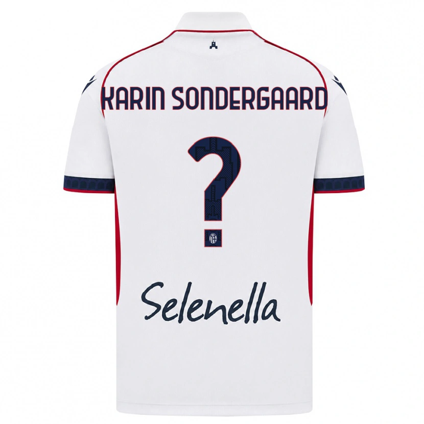 Danxen Homem Camisola Alice Karin Sondergaard #0 Branco Vermelho Azul Real Alternativa 2026/27 Camisa Brasil