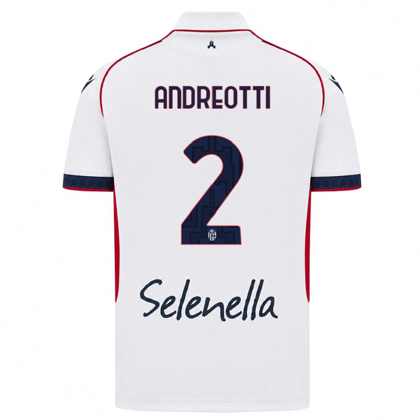 Danxen Homem Camisola Matteo Andreotti #2 Branco Vermelho Azul Real Alternativa 2026/27 Camisa Brasil