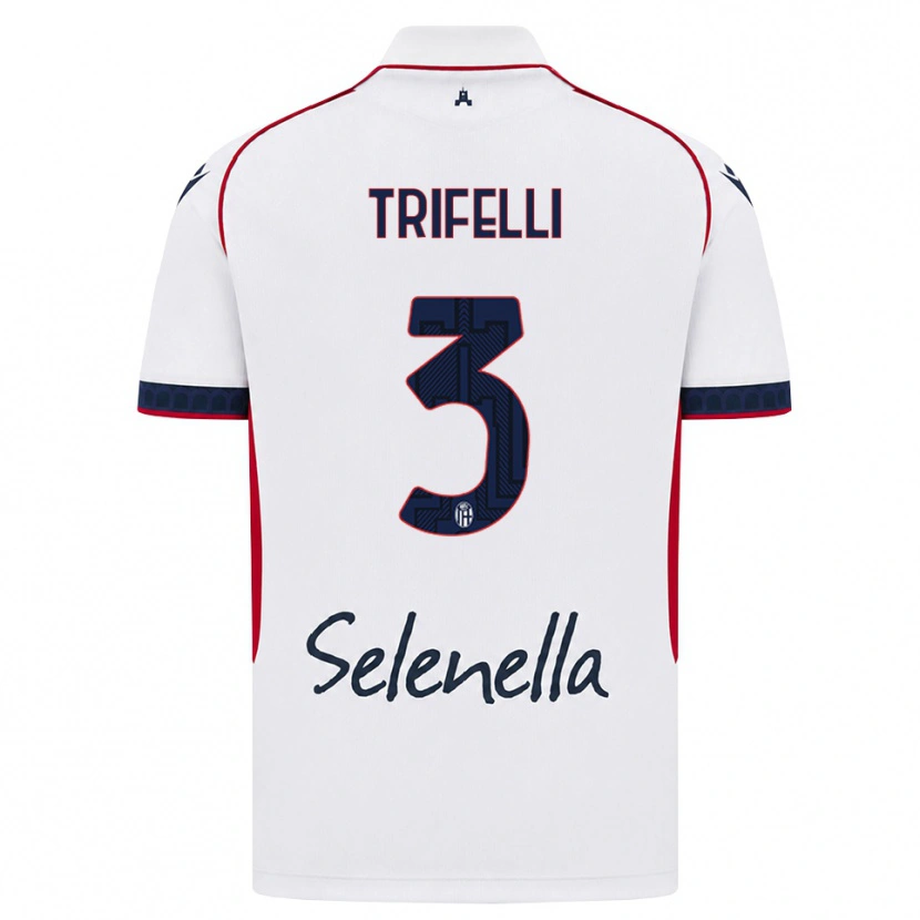 Danxen Homem Camisola Edoardo Trifelli #3 Branco Vermelho Azul Real Alternativa 2026/27 Camisa Brasil