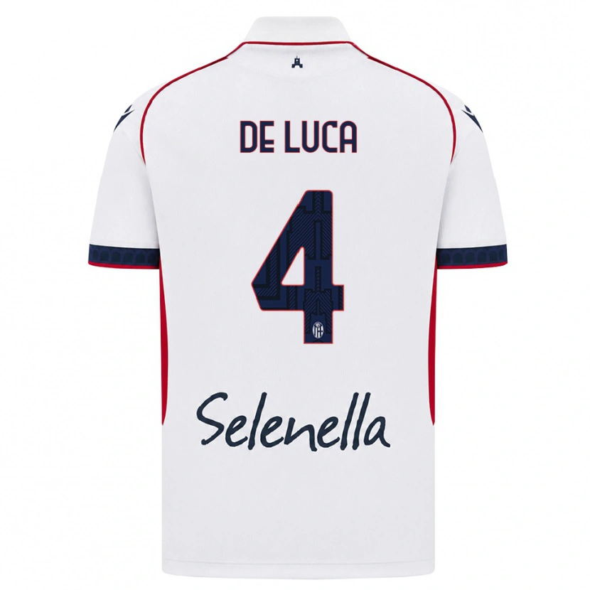 Danxen Homem Camisola Alessandro De Luca #4 Branco Vermelho Azul Real Alternativa 2026/27 Camisa Brasil