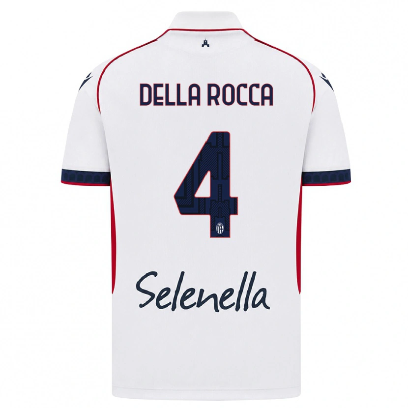 Danxen Homem Camisola Manuel Della Rocca #4 Branco Vermelho Azul Real Alternativa 2026/27 Camisa Brasil