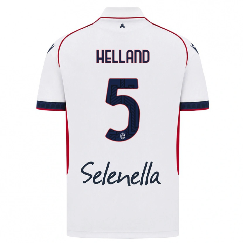 Danxen Homem Camisola Eivind Helland #5 Branco Vermelho Azul Real Alternativa 2026/27 Camisa Brasil