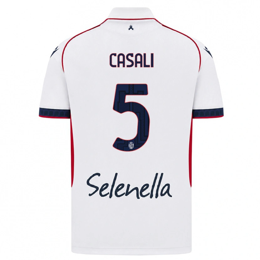 Danxen Homem Camisola Giacomo Casali #5 Branco Vermelho Azul Real Alternativa 2026/27 Camisa Brasil
