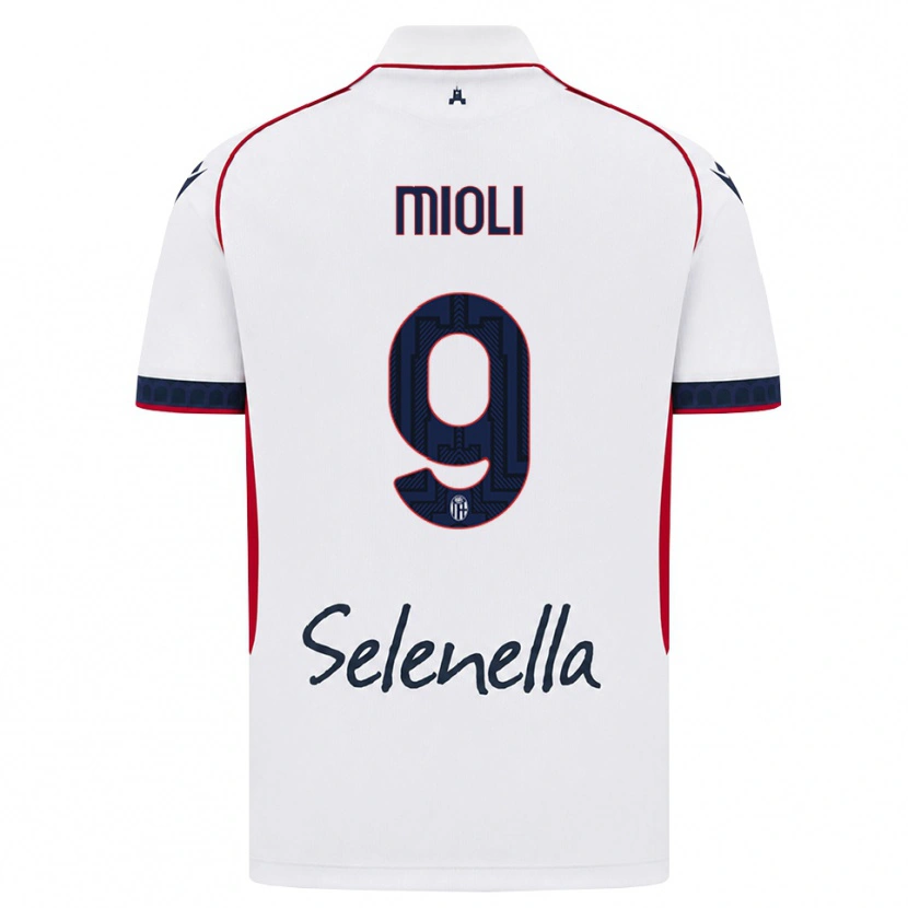 Danxen Homem Camisola Mattia Mioli #9 Branco Vermelho Azul Real Alternativa 2026/27 Camisa Brasil