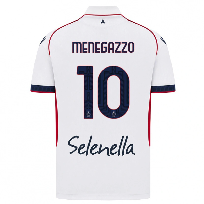 Danxen Homem Camisola Lorenzo Menegazzo #10 Branco Vermelho Azul Real Alternativa 2026/27 Camisa Brasil