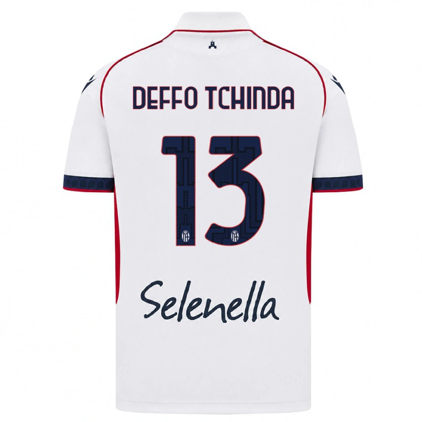 Danxen Homem Camisola Owen Deffo Tchinda #13 Branco Vermelho Azul Real Alternativa 2026/27 Camisa Brasil