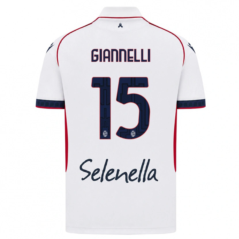 Danxen Homem Camisola Davide Giannelli #15 Branco Vermelho Azul Real Alternativa 2026/27 Camisa Brasil
