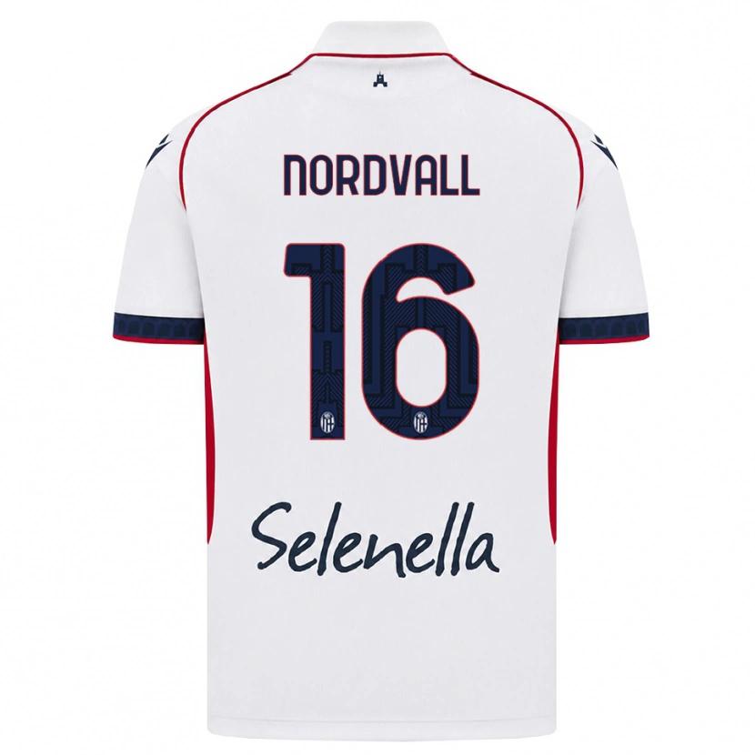 Danxen Homem Camisola Ossian Nordvall #16 Branco Vermelho Azul Real Alternativa 2026/27 Camisa Brasil