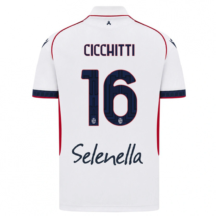 Danxen Homem Camisola Sebastiano Cicchitti #16 Branco Vermelho Azul Real Alternativa 2026/27 Camisa Brasil